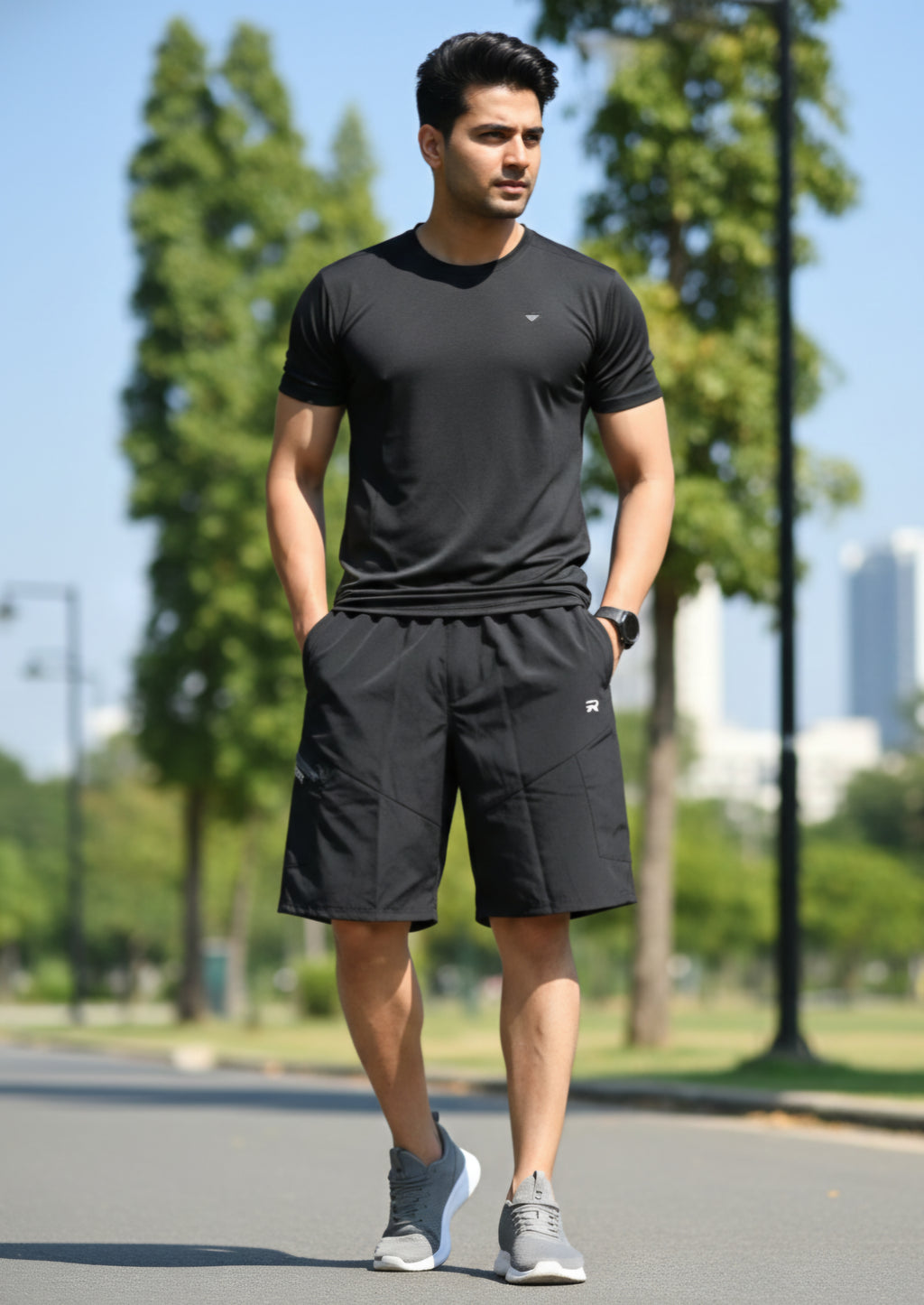 NS TERRY URBAN-TECH CROSS-ZIPPER HALF CARGO