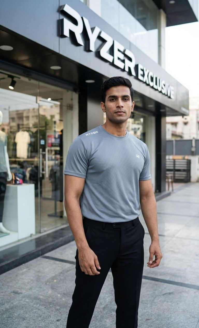 4-Way Stretch Mesh Performance Tee – Ultra-Breathable Lycra Training T-shirt