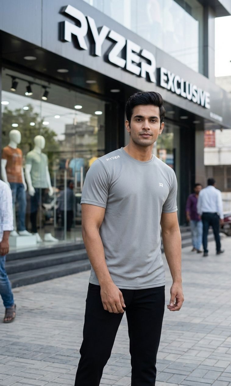 4-Way Stretch Mesh Performance Tee – Ultra-Breathable Lycra Training T-shirt