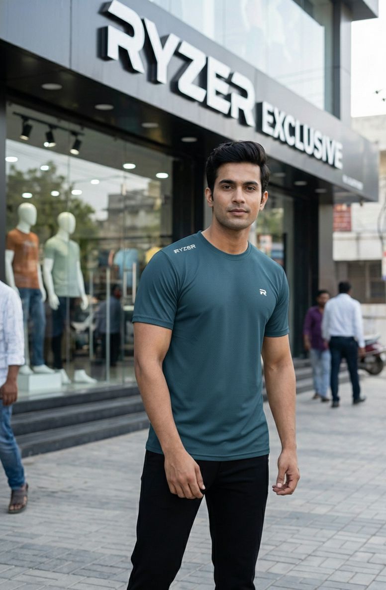 4-Way Stretch Mesh Performance Tee – Ultra-Breathable Lycra Training T-shirt