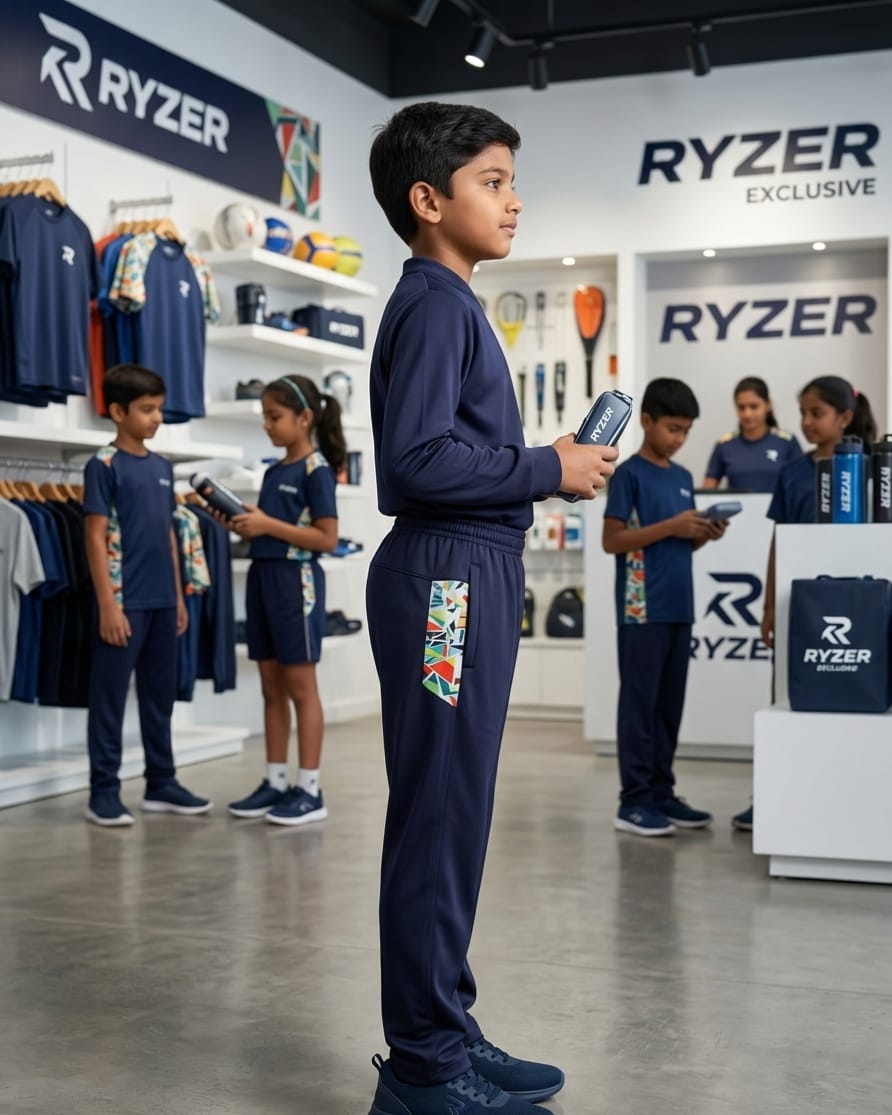 Kids Full 2c Youth Athletic Track Pants Set – Breathable Kids Sportswear