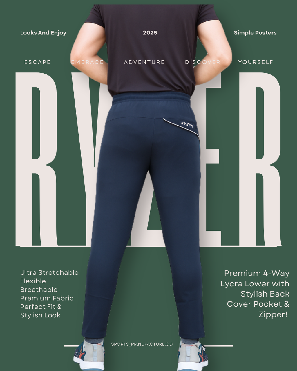 SLF 02X 4WAY LYCRA WITH BACK COVER POCKET – SIMPLE MODEL