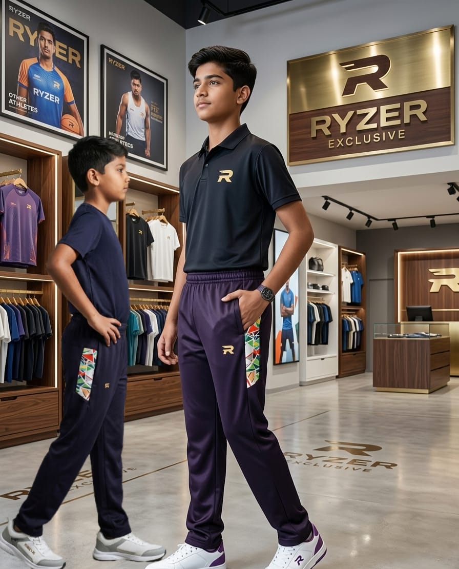 Kids Full 2c Youth Athletic Track Pants Set – Breathable Kids Sportswear